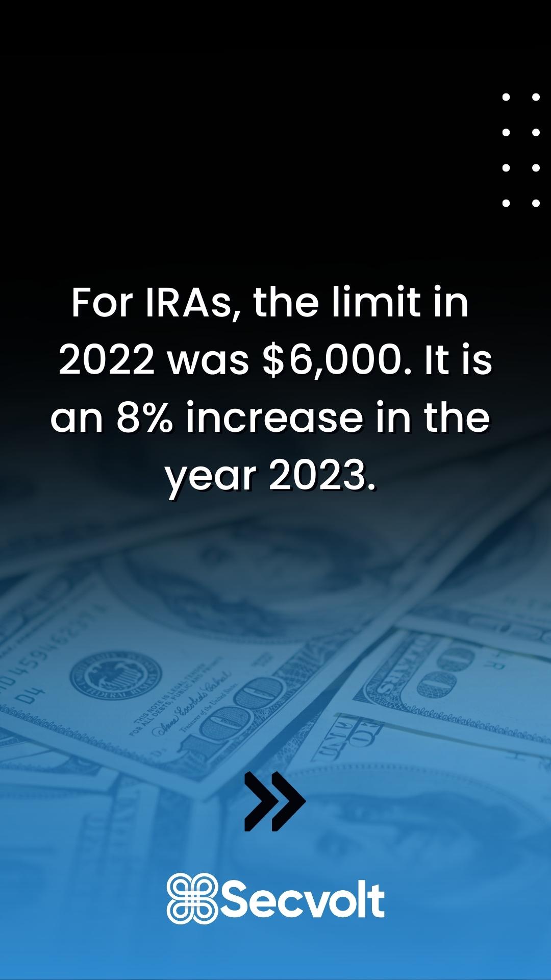 Internal Revenue Services (IRS) Increases 401k Limits For 2023 - Secvolt