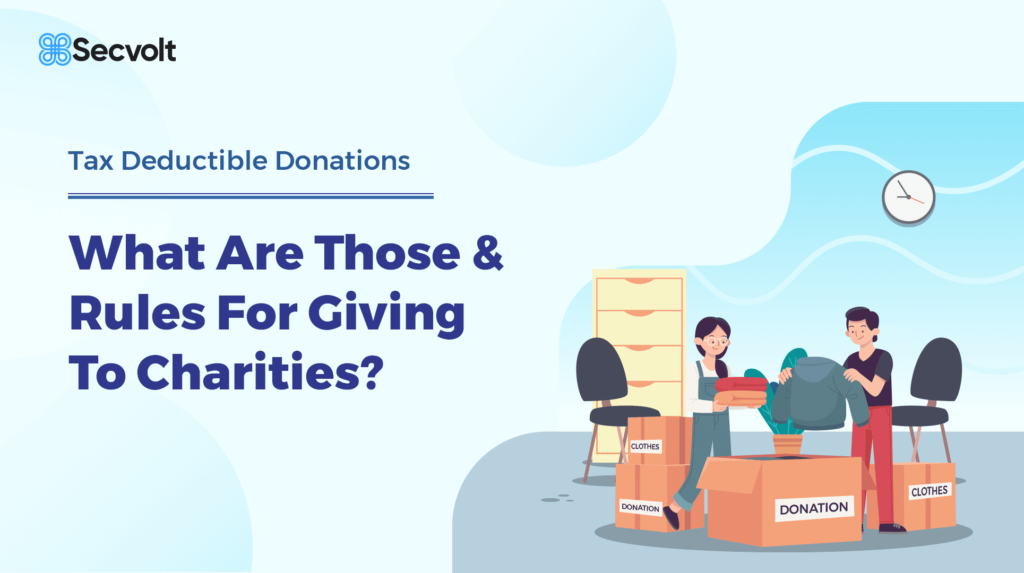 Tax Deductible Donations~ What Are Those