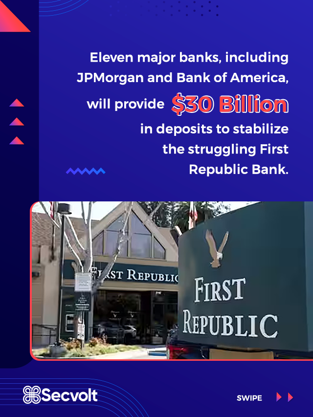 First Republic Bank Struggles –  Stock Tumbles – Major US Banks comes to rescue